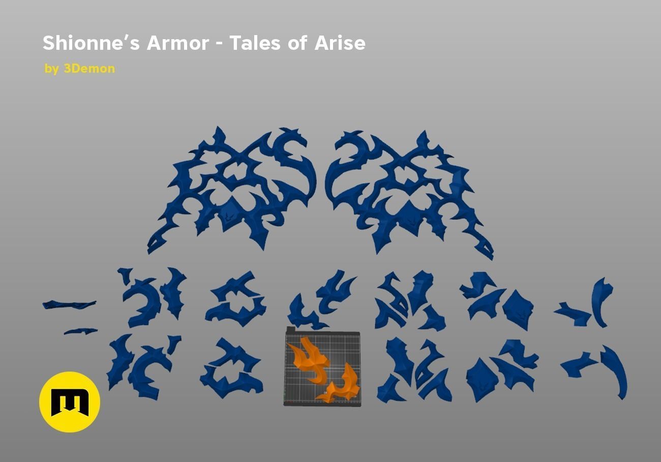 Shionne Armor - Tale of Aries 3D print model_17