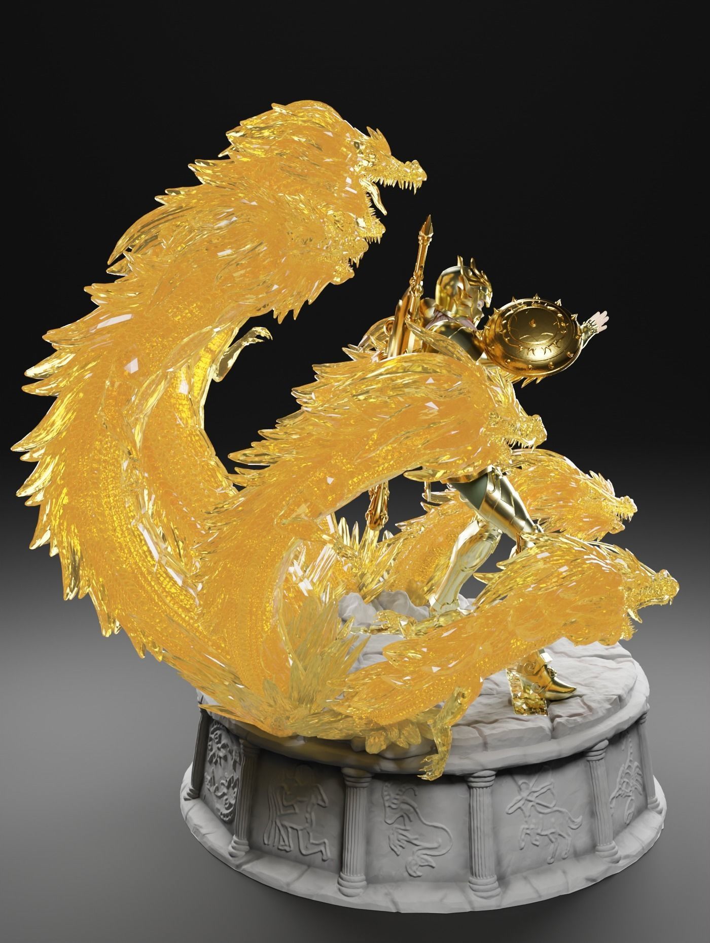 Libra Dohko - Saint Seiya  3D print model_1