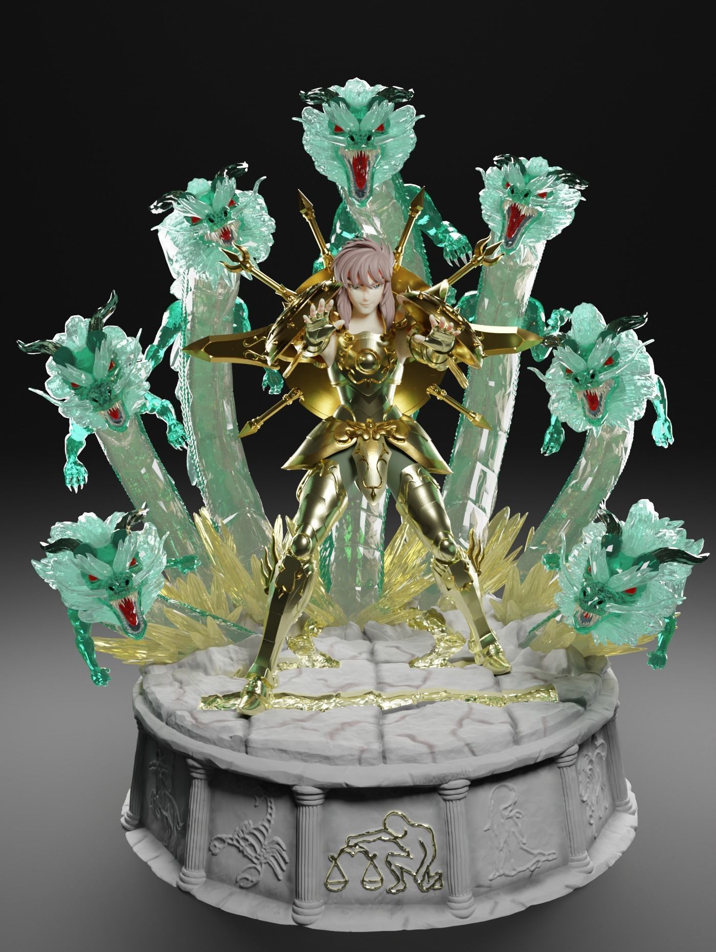 Libra Dohko - Saint Seiya  3D print model_4