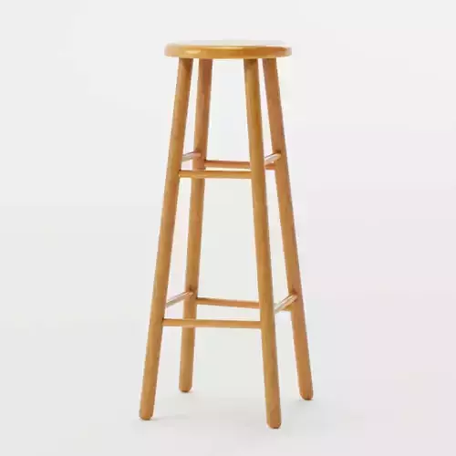 OakStoo01 wooden stool