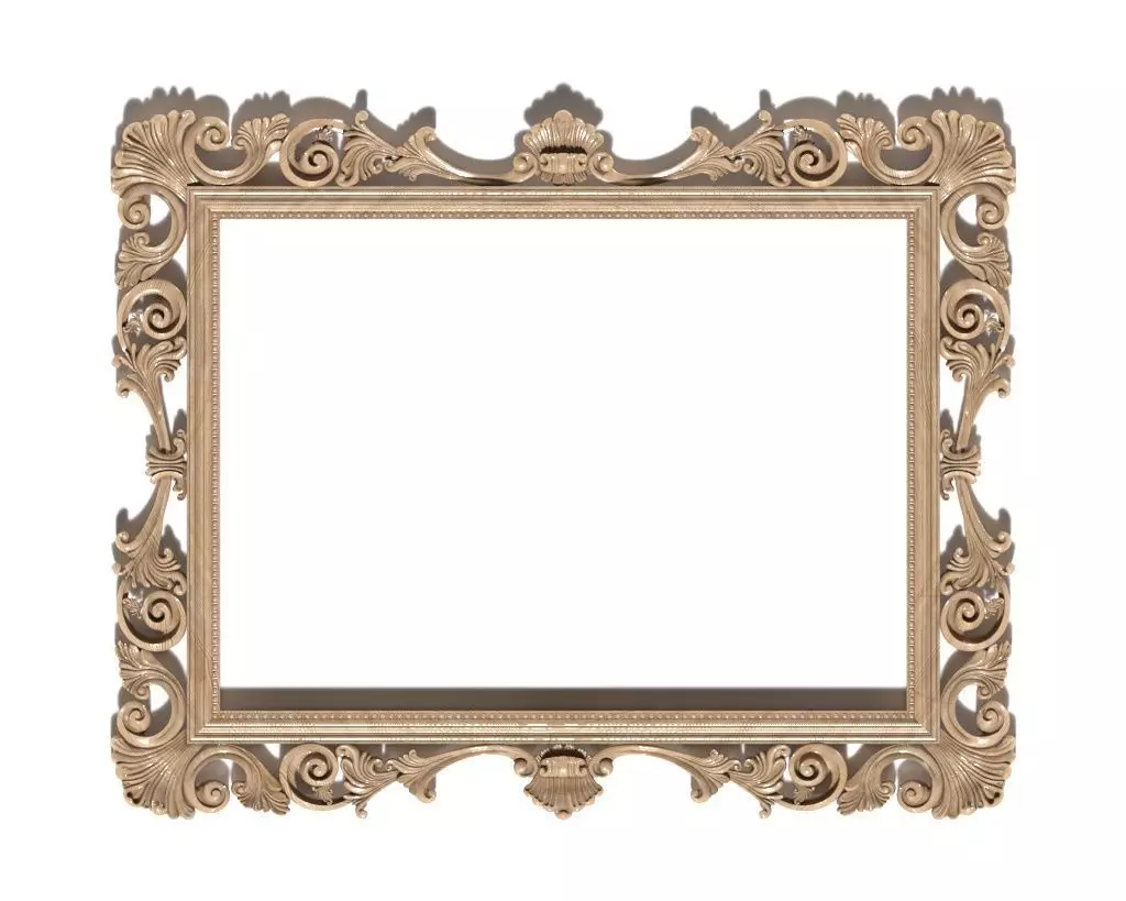 Frame-022 ornate frame 3D model_0