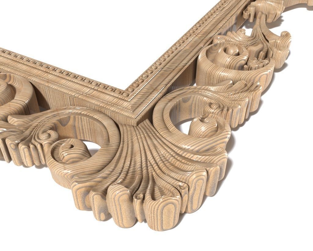 Frame-022 ornate frame 3D model_4