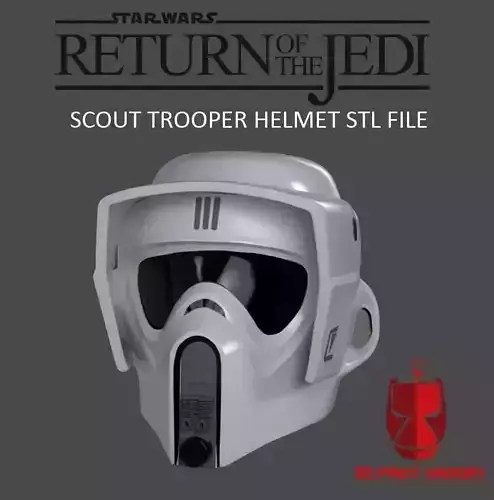 Scout Trooper helmet STL file for 3d print 3D print model