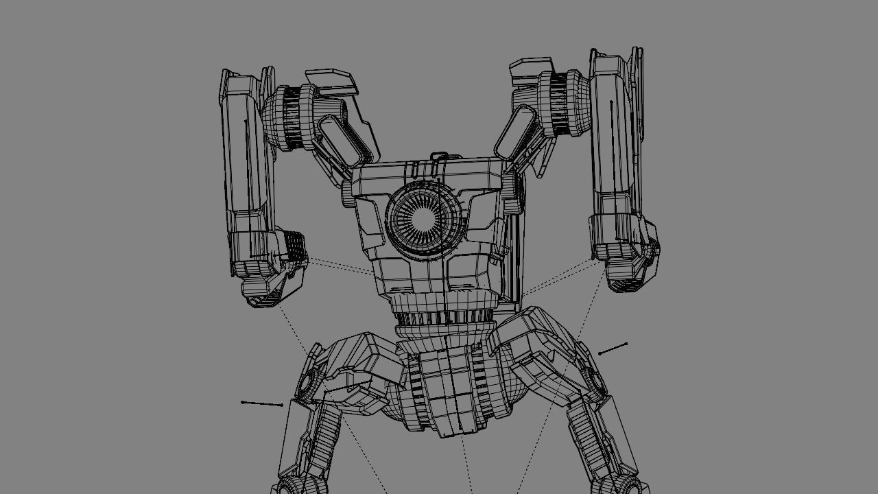 Combat Droid rigged 3D model_27