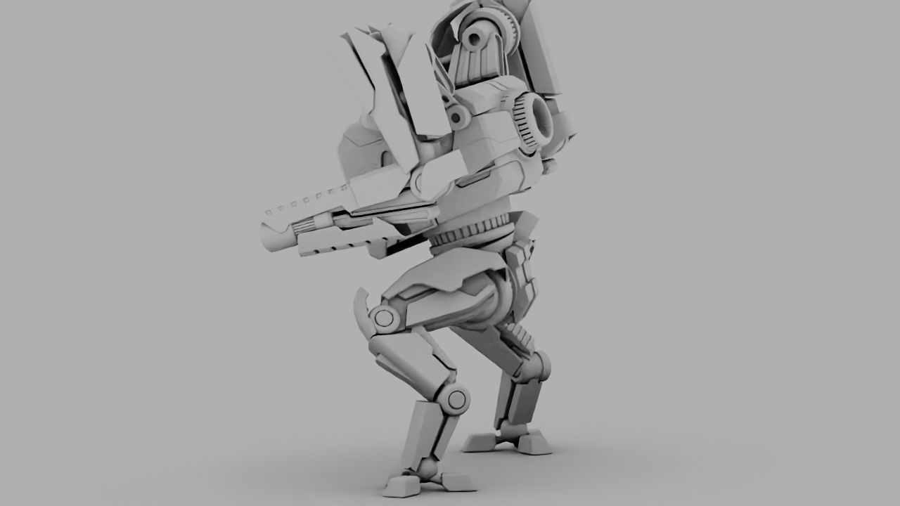 Combat Droid rigged 3D model_20