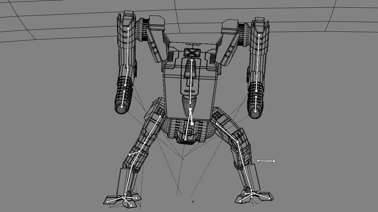 Combat Droid rigged 3D model_28