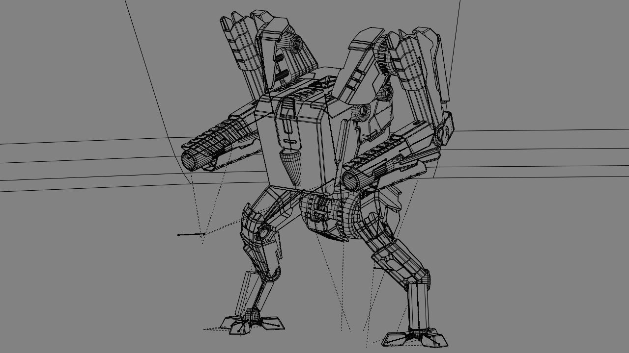 Combat Droid rigged 3D model_25