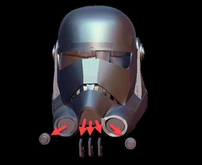 Hunter Bad Batch Helmet Stl 3D print model_3