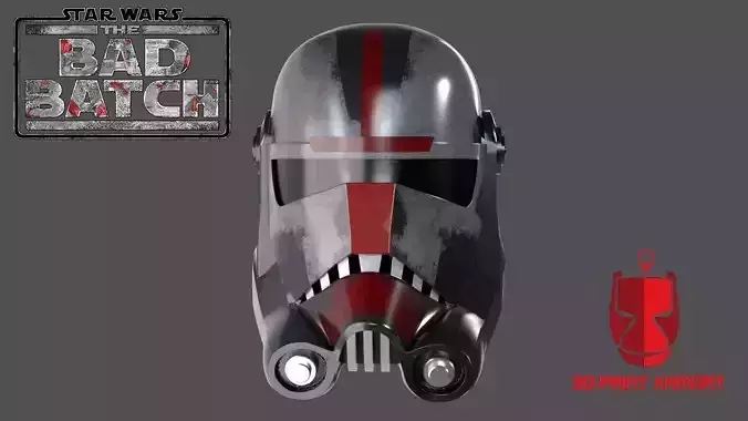 Hunter Bad Batch Helmet Stl 3D print model