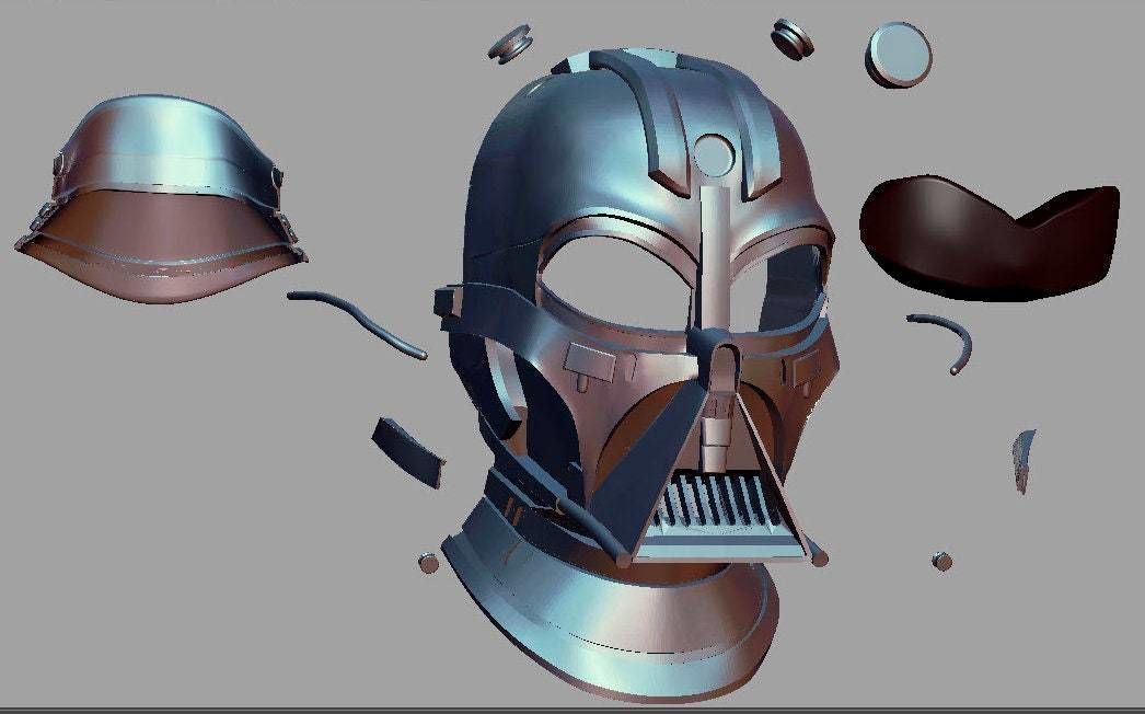 Darth Vader Helmet Ralph Macquarrie Concept 3D print model_8