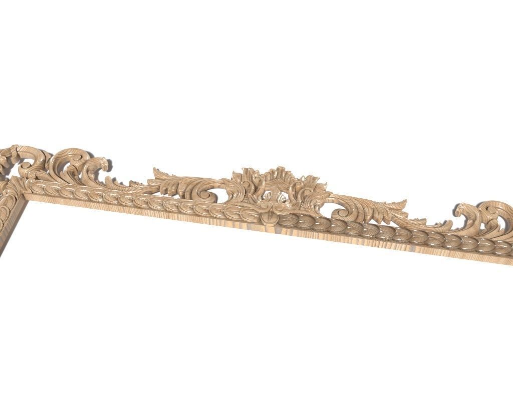 Frame-023 antique ornate frame 3D model_4