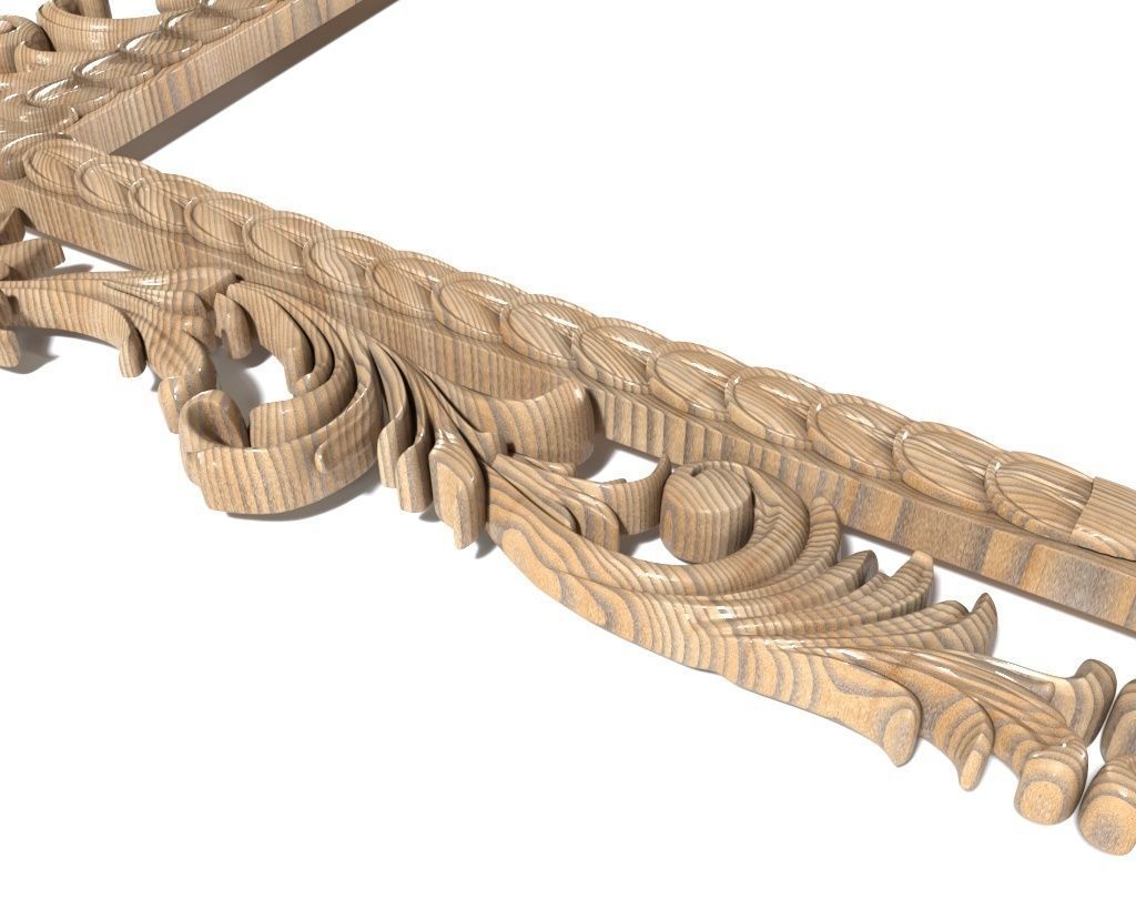 Frame-023 antique ornate frame 3D model_2