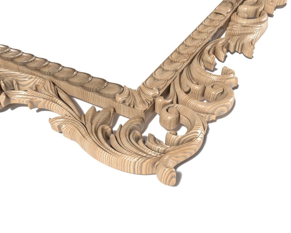 Frame-023 antique ornate frame 3D model_3