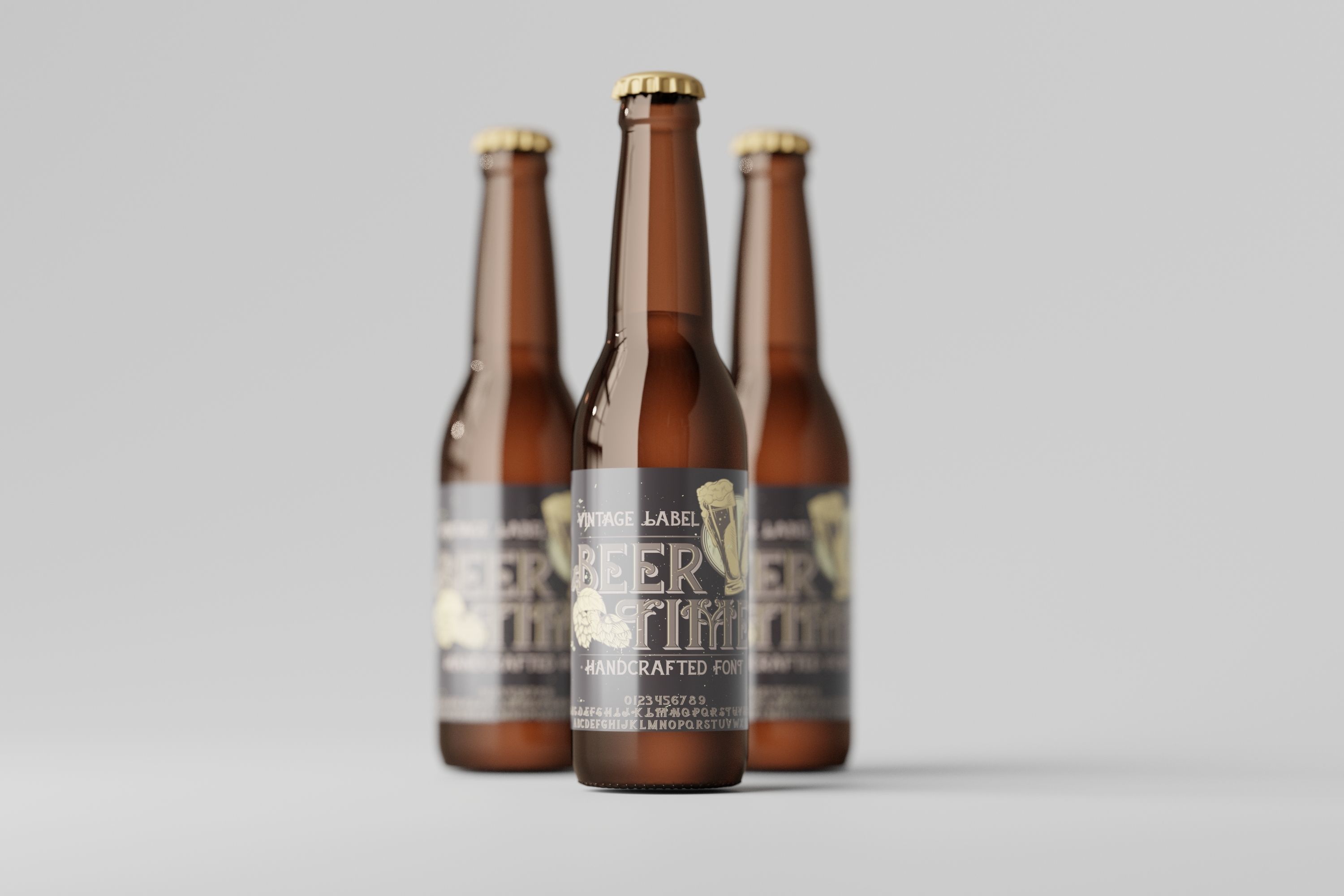 Beer Bottle 3D model_5