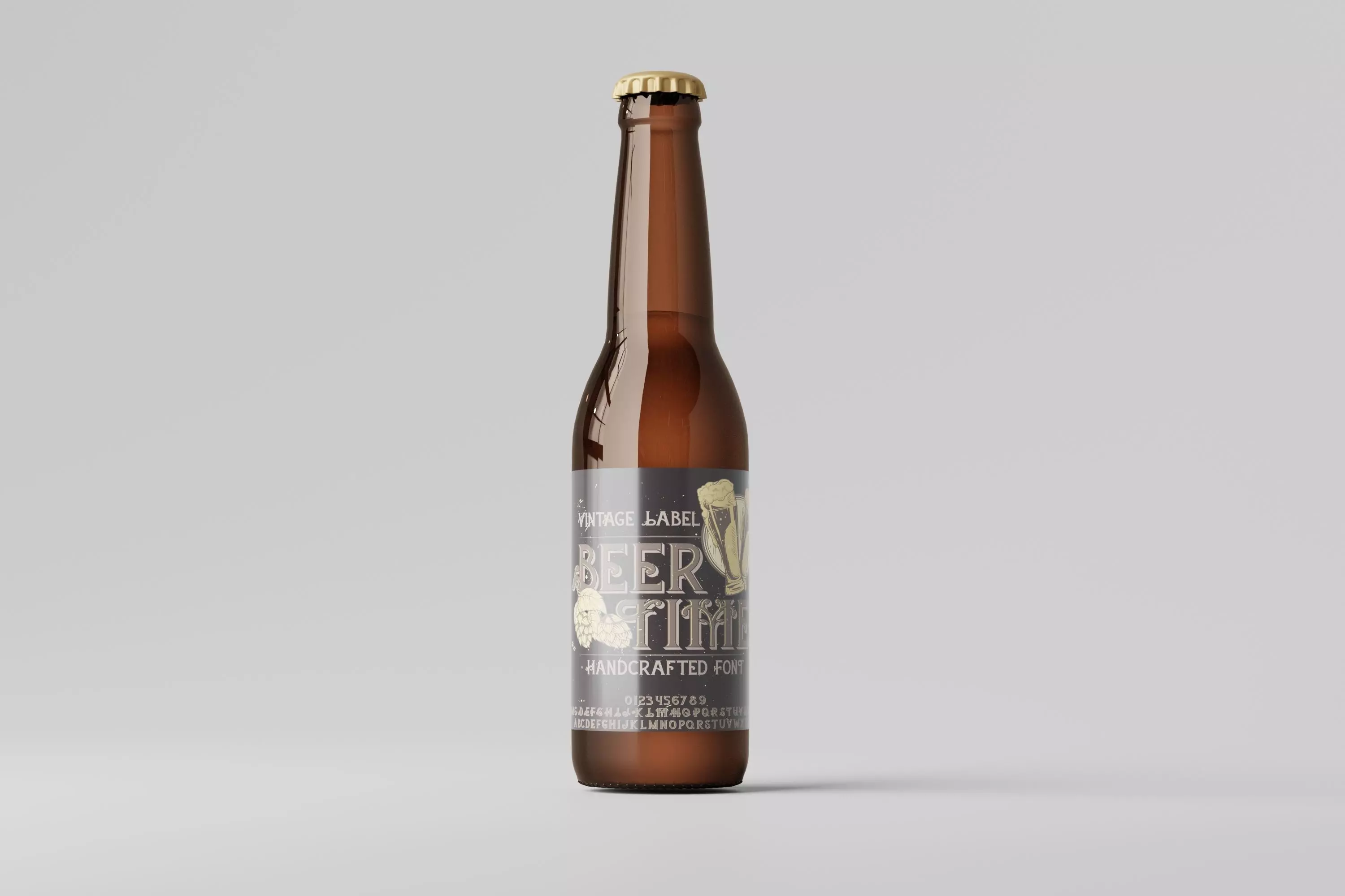 Beer Bottle 3D model_0