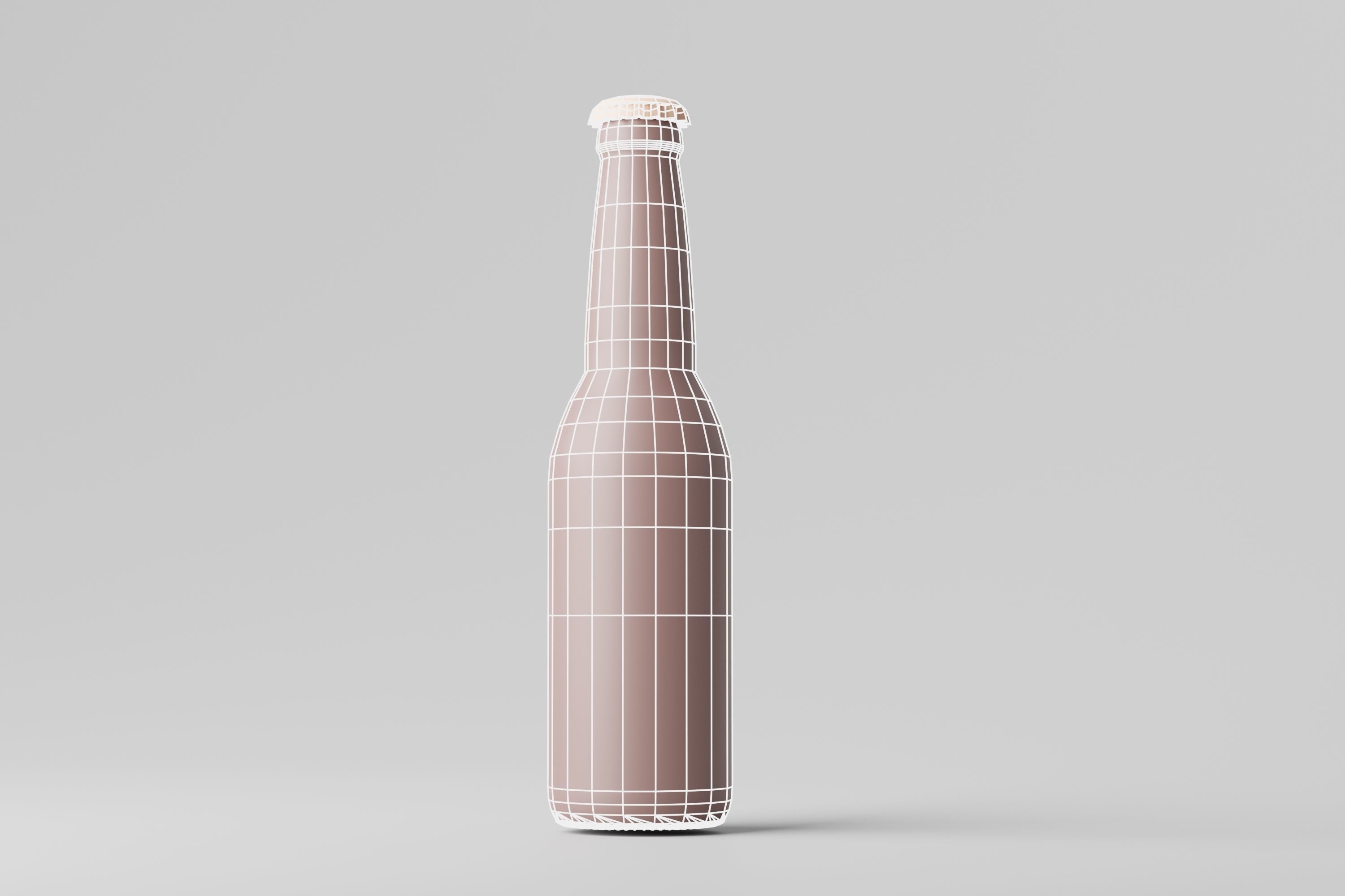 Beer Bottle 3D model_6