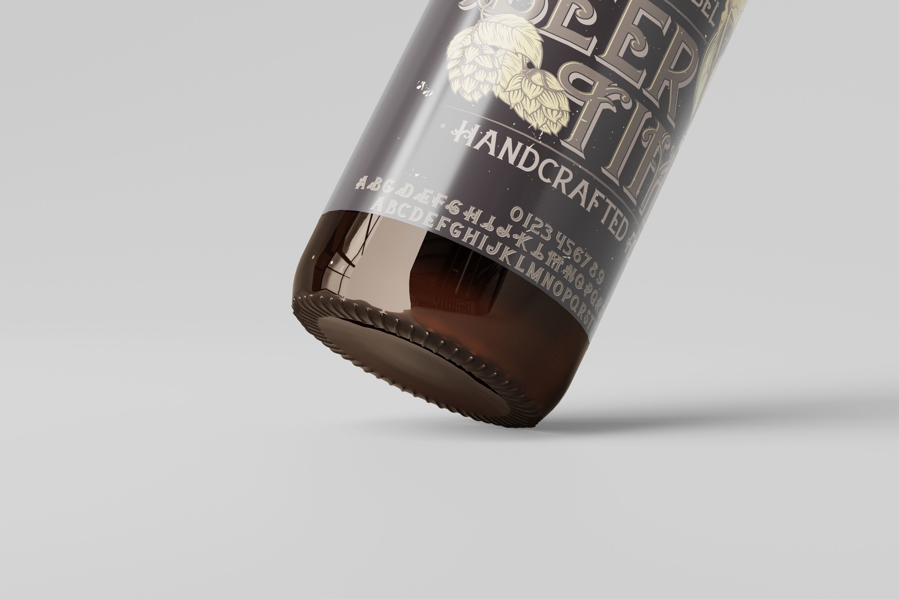 Beer Bottle 3D model_4