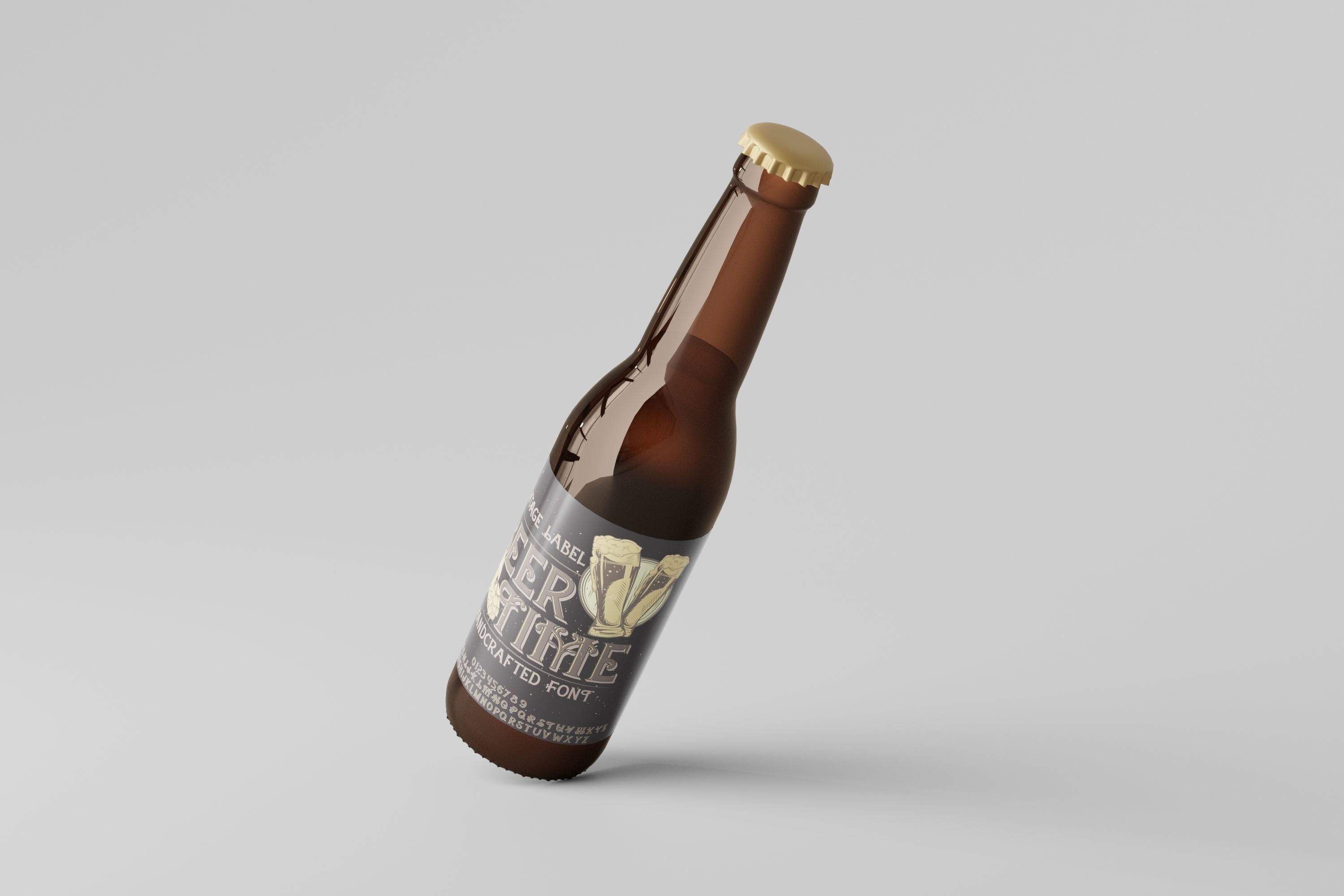 Beer Bottle 3D model_3
