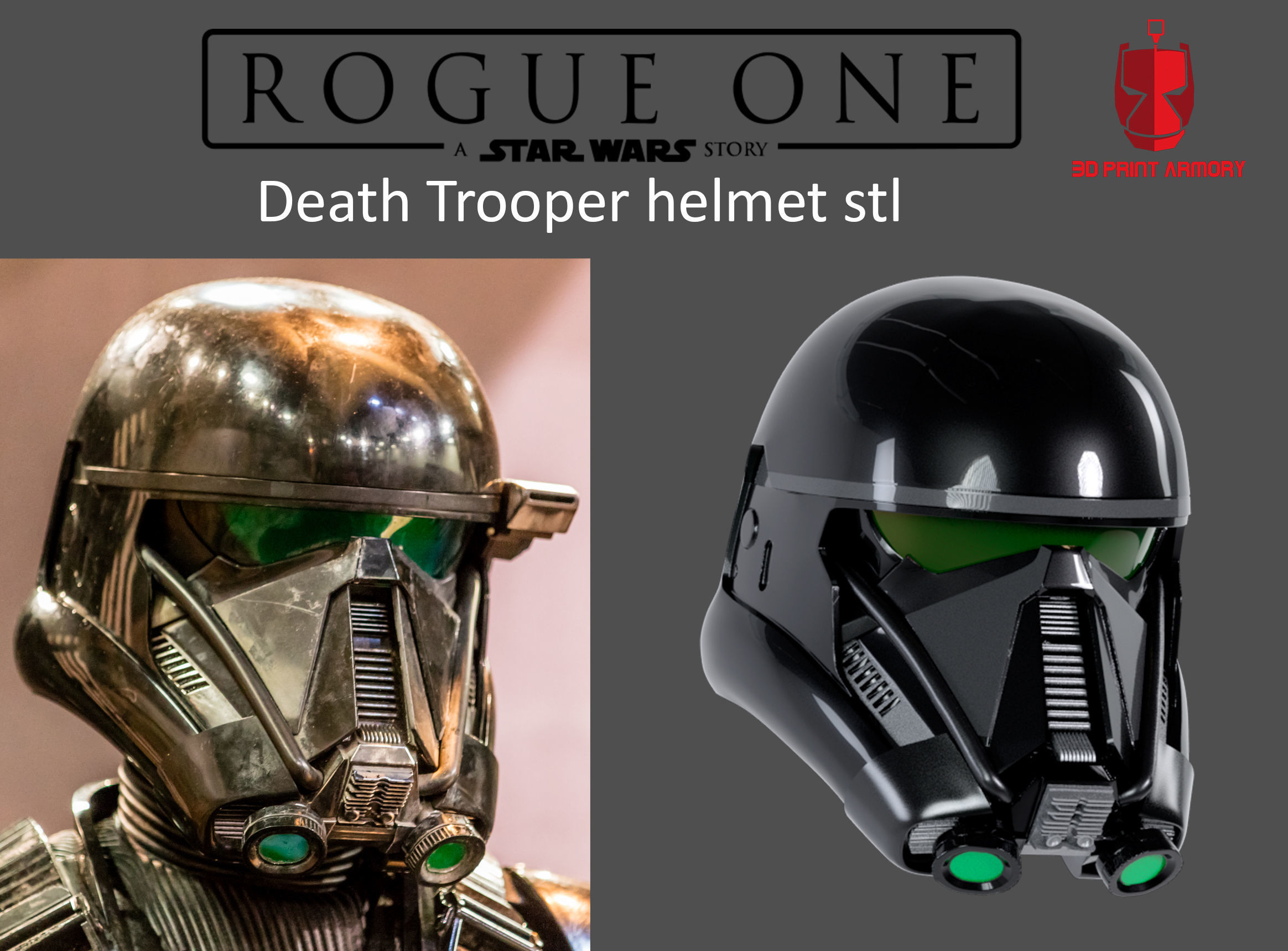 Death Trooper helmet STL file for 3d print 3D print model_2
