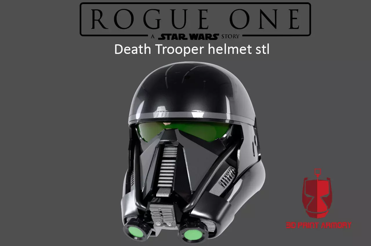 Death Trooper helmet STL file for 3d print 3D print model_0