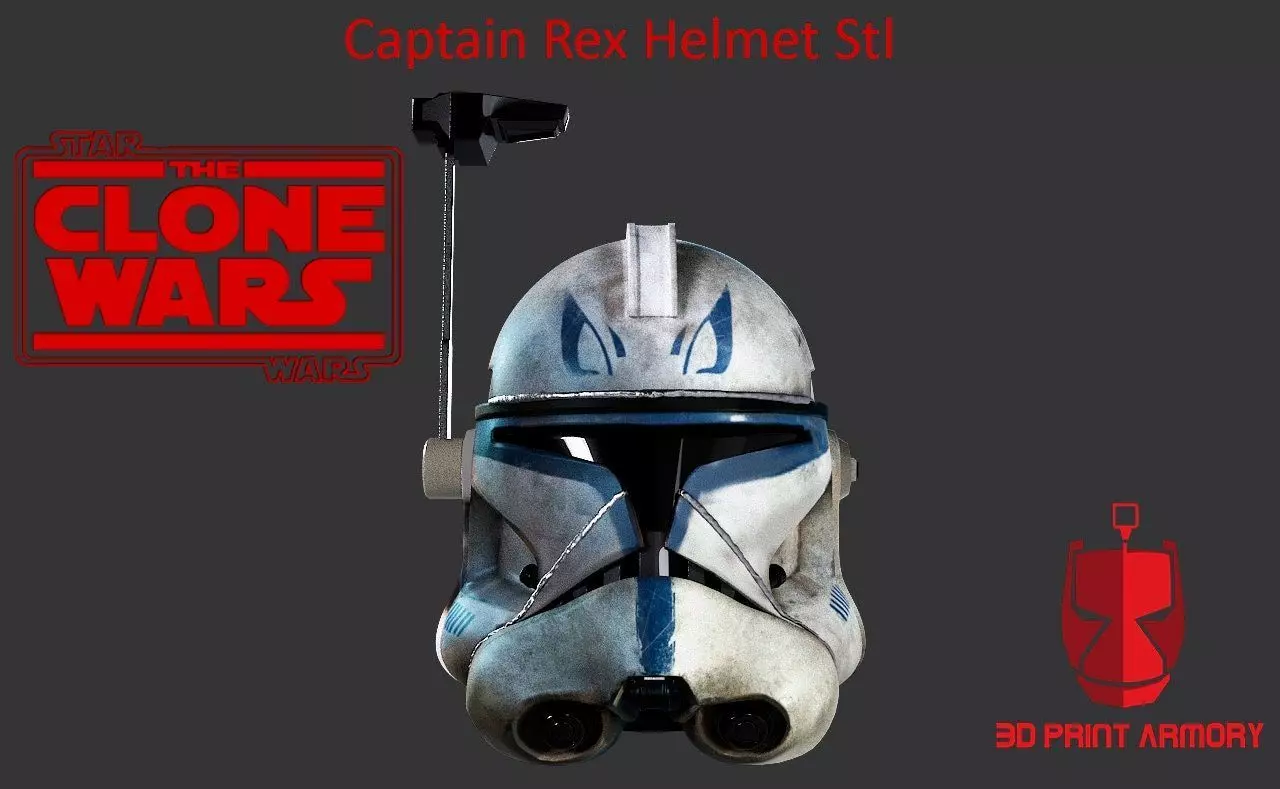 Captain Rex Helmet Stl 3D print model_0