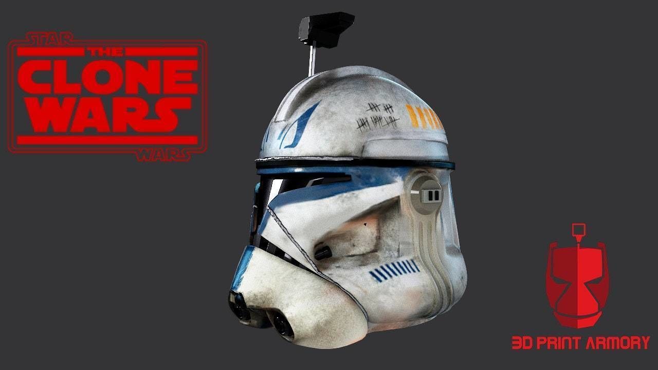 Captain Rex Helmet Stl 3D print model_2