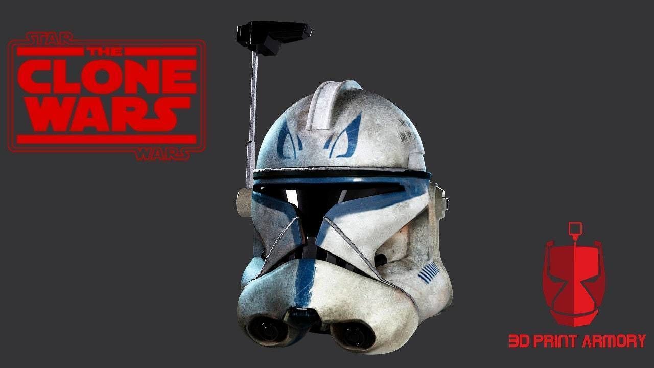 Captain Rex Helmet Stl 3D print model_1