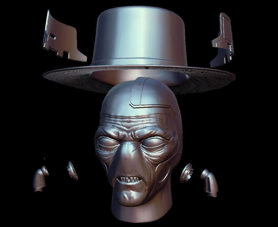 Cad Bane 1 1 scale head for 3d print 3D print model_3
