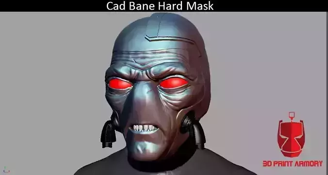 Cad Bane 11 scale Hard mask for 3d print 3D print model