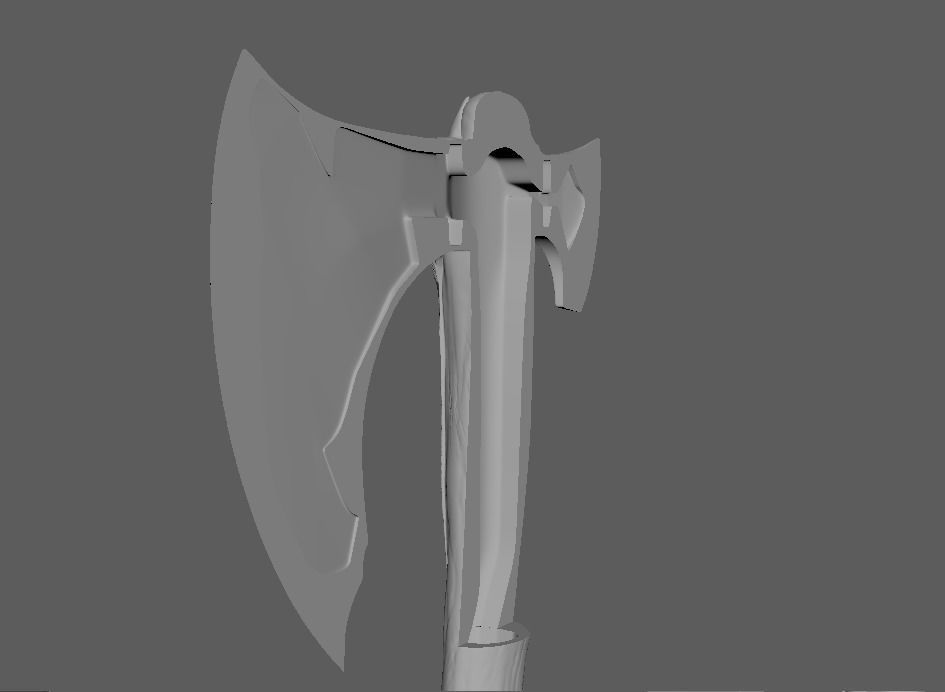 Leviathan Axe God of War Kratos Axe 3D print model_1