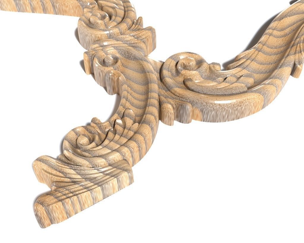 Frame-026 gold ornate frame 3D model_2