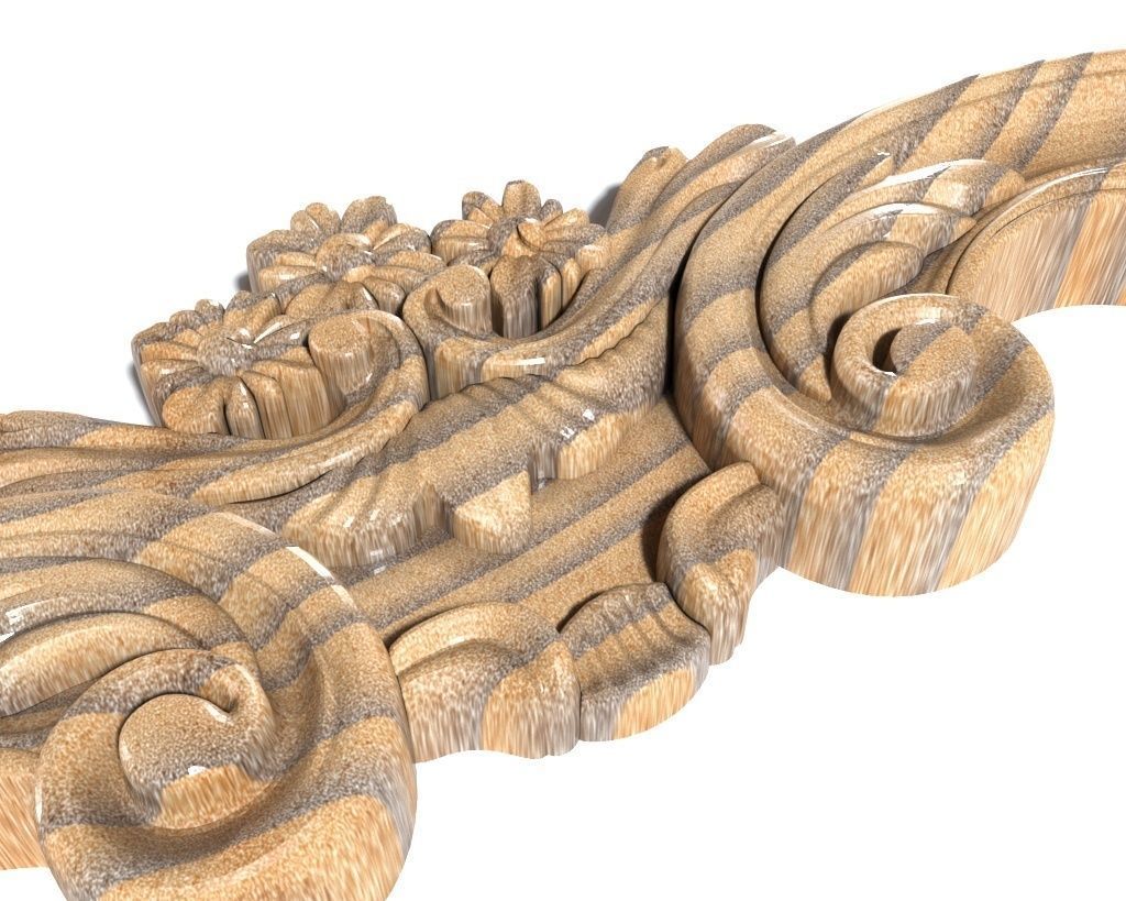 Frame-026 gold ornate frame 3D model_3