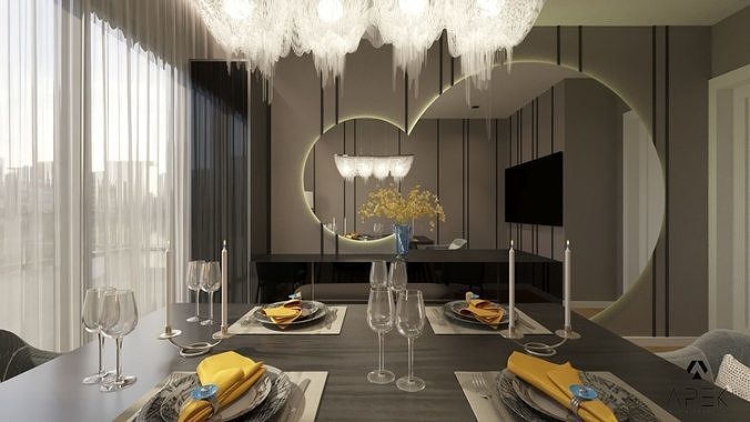 Dining Room Free 3D model