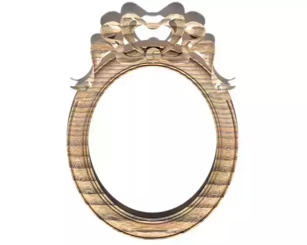 Frame-029 ornate wooden frame 3D model