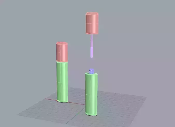 mascara eyes makeup 3D print model