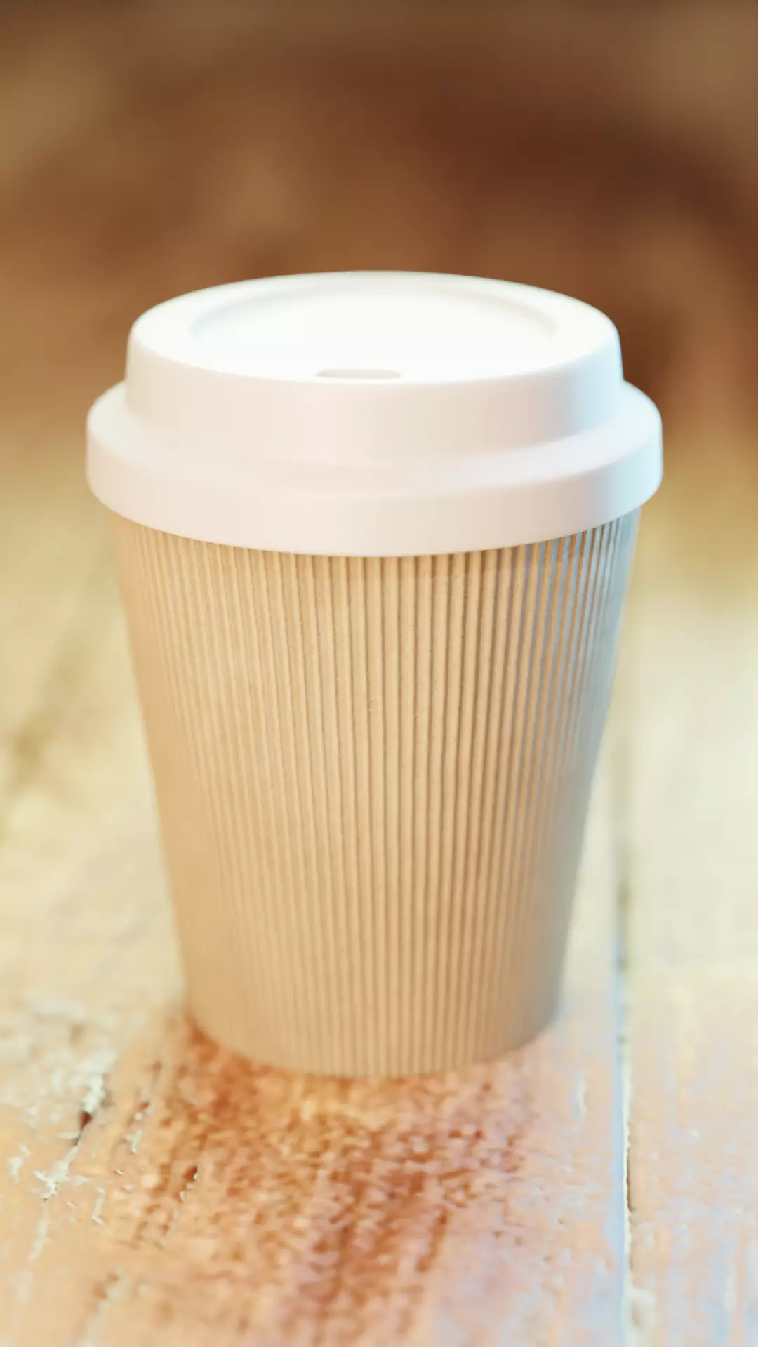 Cardboard Coffee Cup Low-poly 3D model