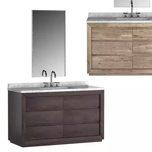 RECLAIMED OAK SINGLE EXTRA WIDE VANITY