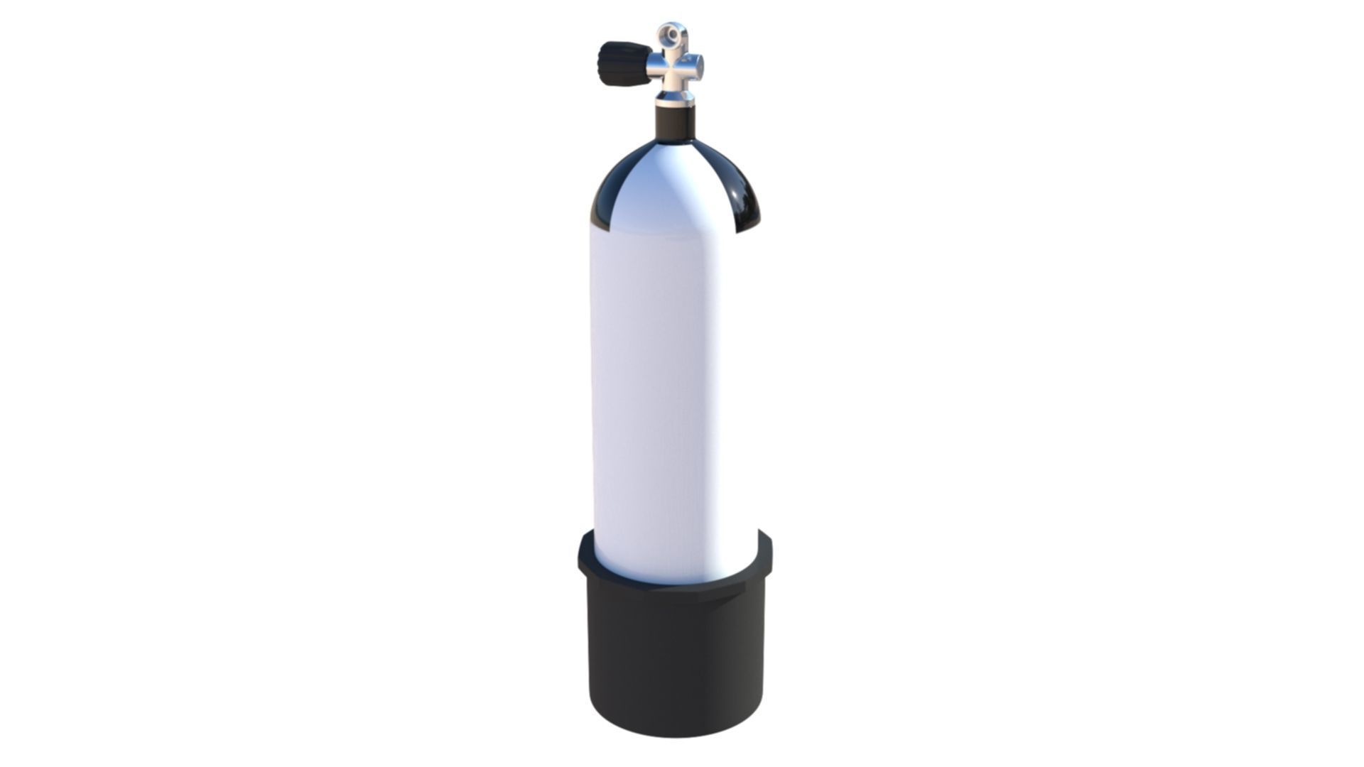 Scuba Diving Cylinder  3D model_3