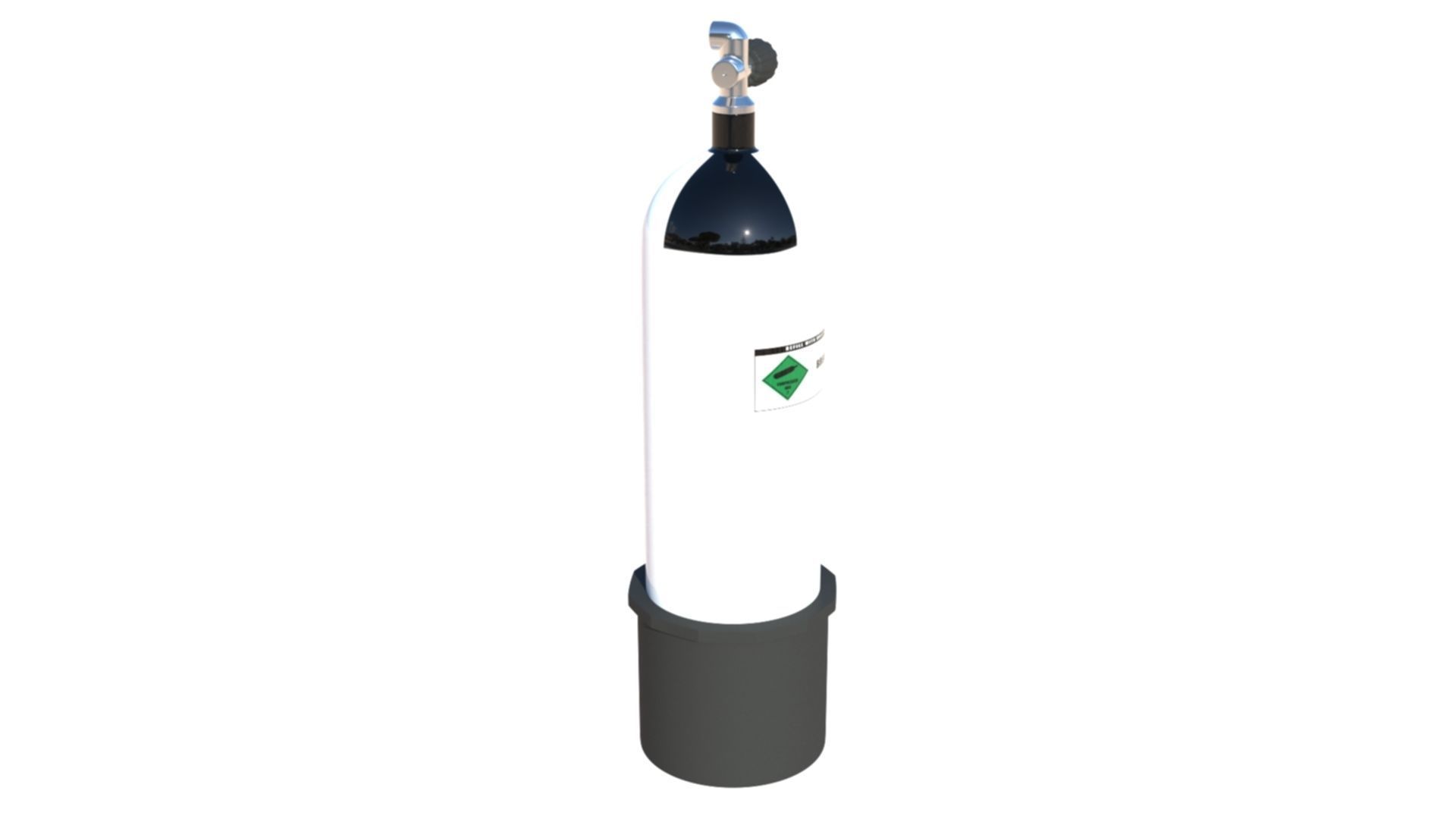 Scuba Diving Cylinder  3D model_8