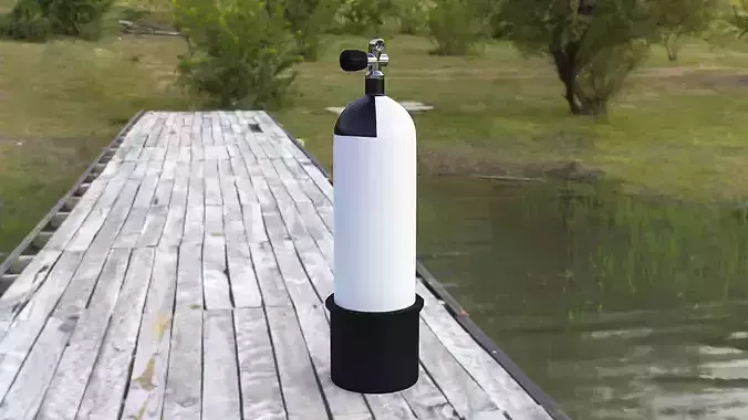 Scuba Diving Cylinder  3D model Scuba Diving Cylinder  3D model
