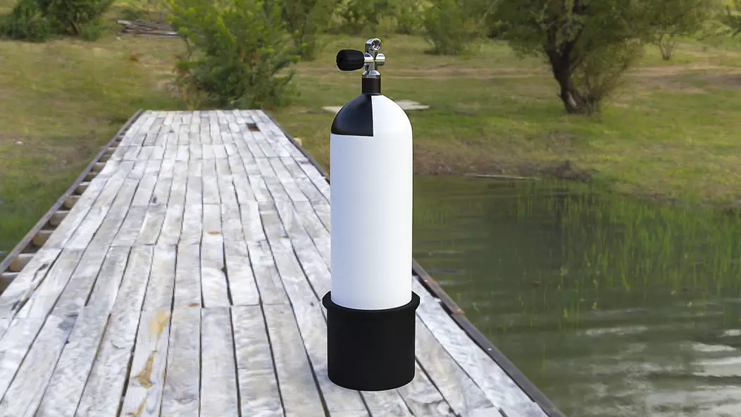 Scuba Diving Cylinder  3D model_0