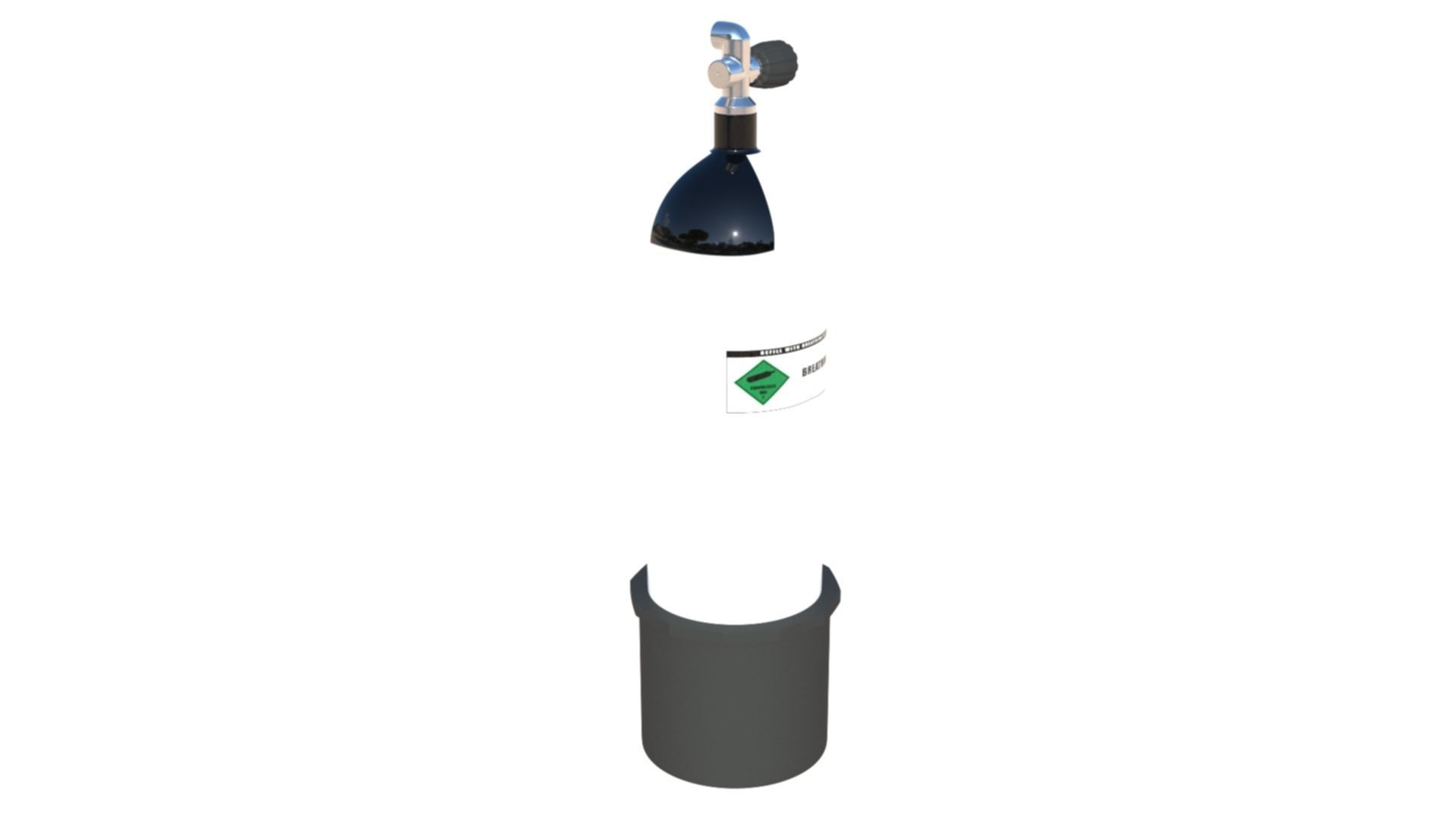 Scuba Diving Cylinder  3D model_9