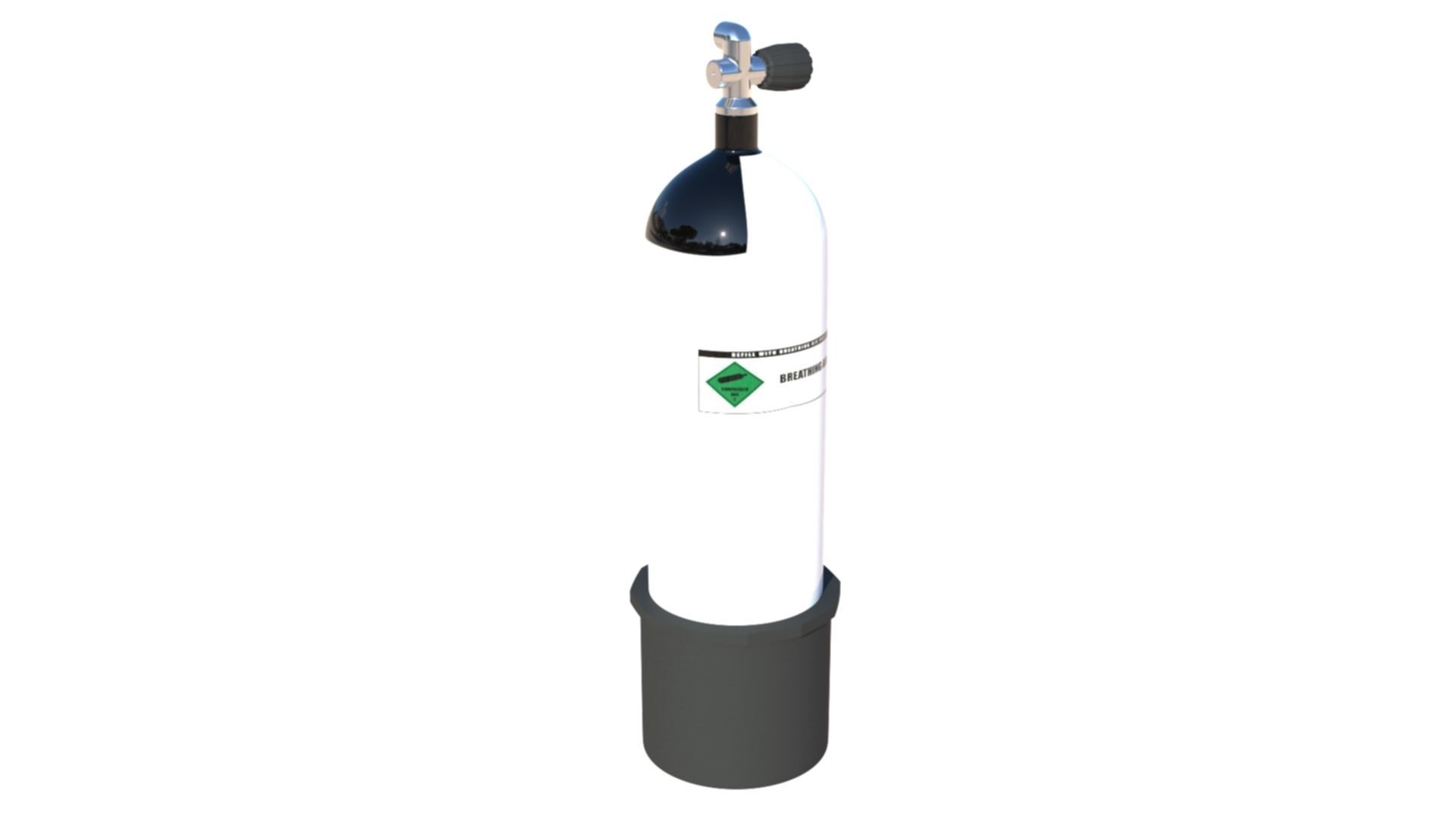 Scuba Diving Cylinder  3D model_10