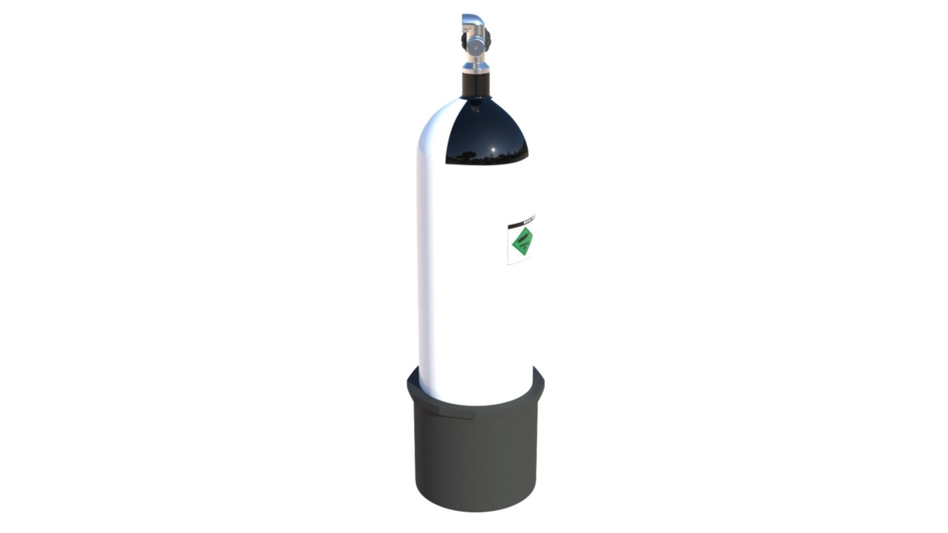 Scuba Diving Cylinder  3D model_7