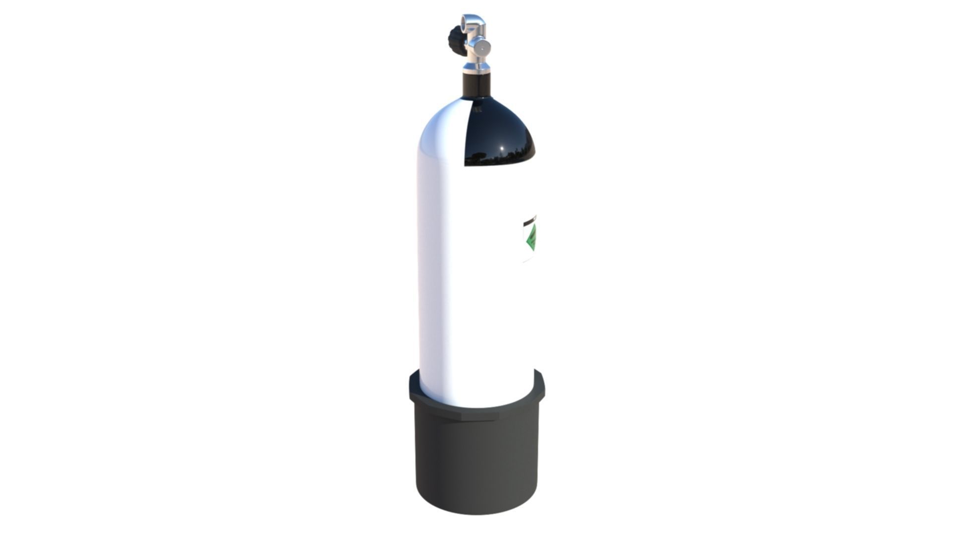 Scuba Diving Cylinder  3D model_6