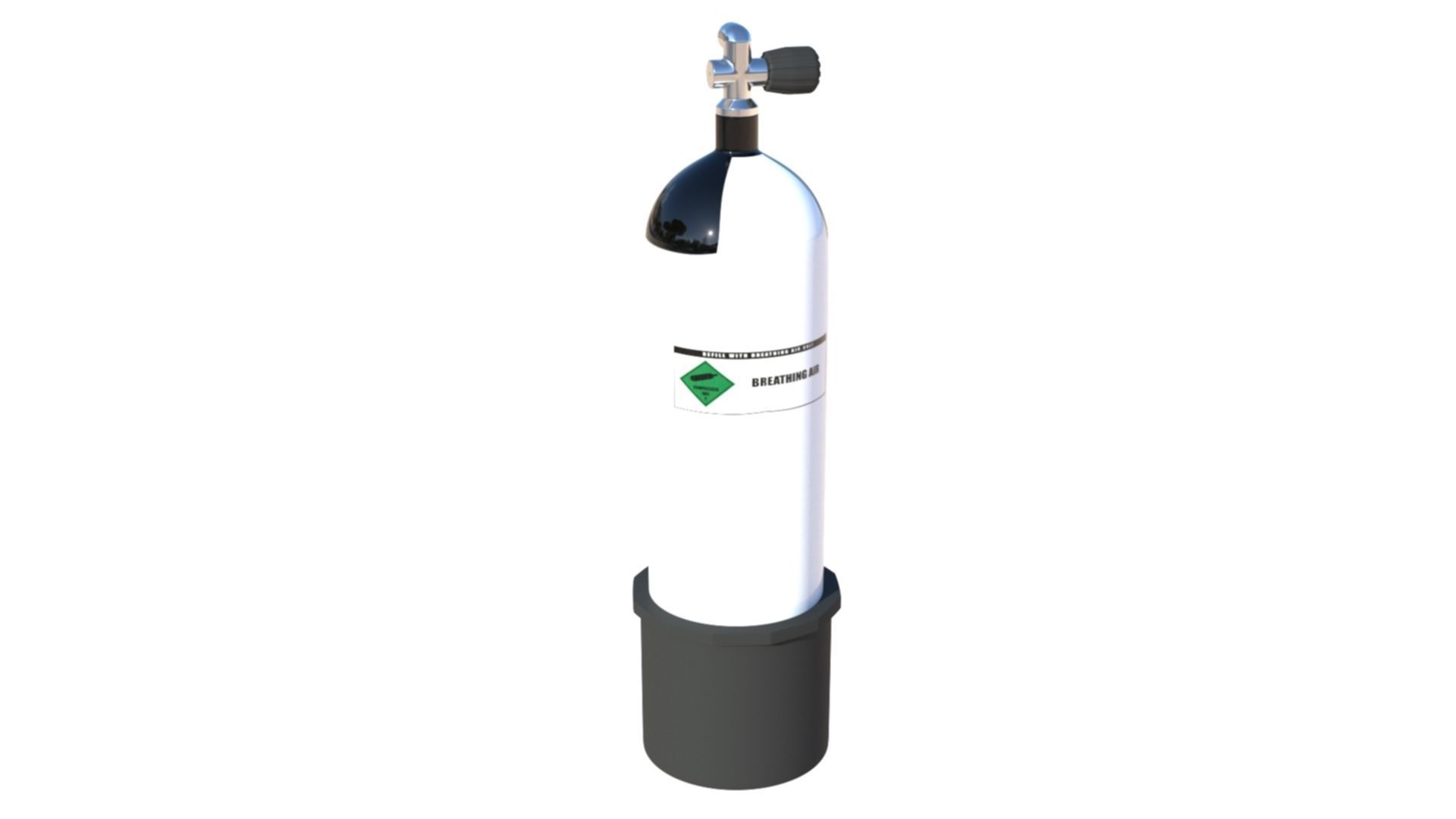 Scuba Diving Cylinder  3D model_11