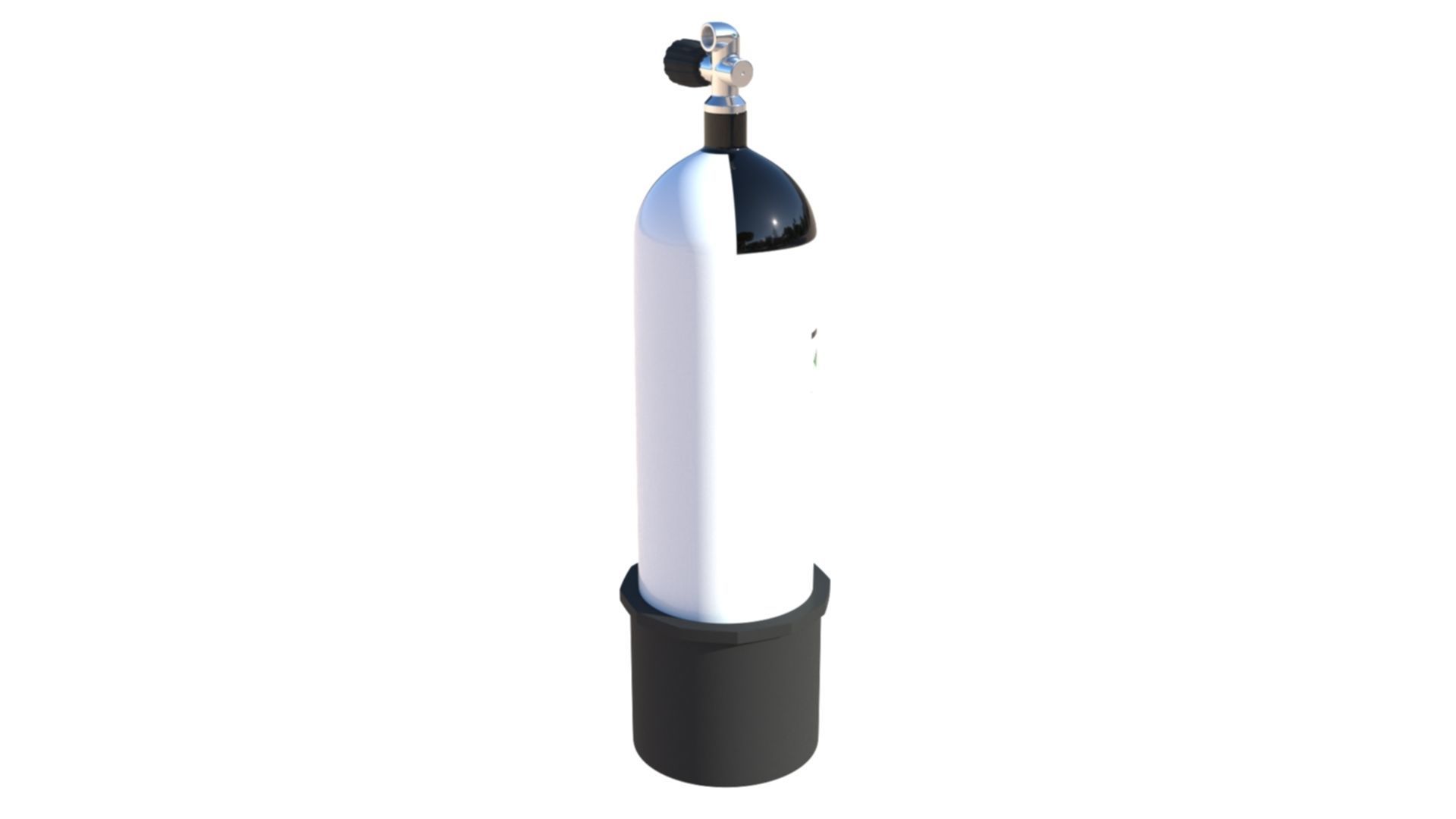 Scuba Diving Cylinder  3D model_5
