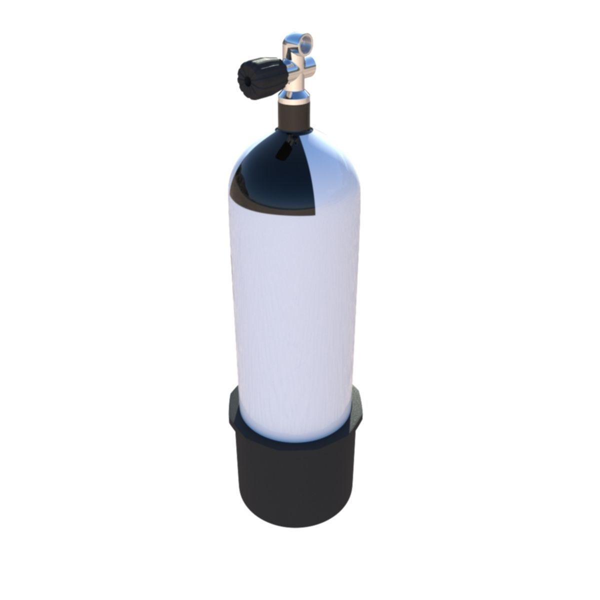 Scuba Diving Cylinder  3D model_1