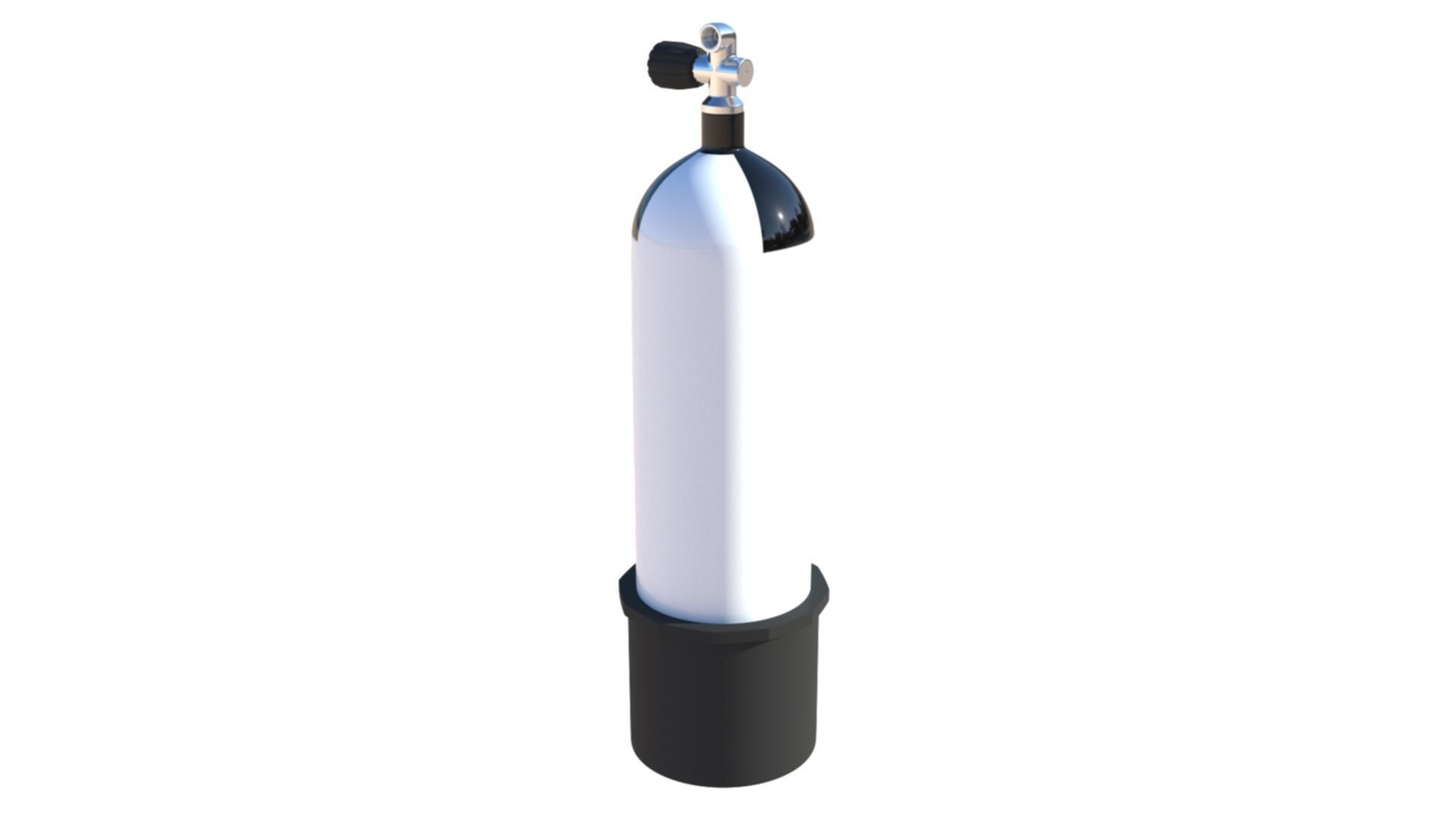 Scuba Diving Cylinder  3D model_4