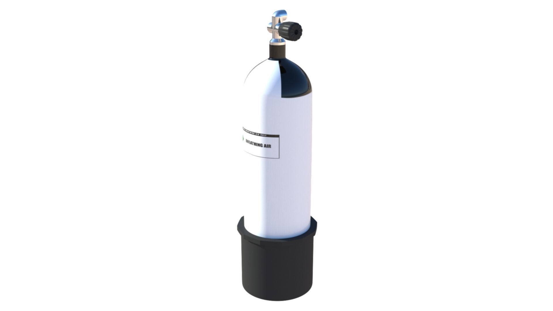 Scuba Diving Cylinder  3D model_15